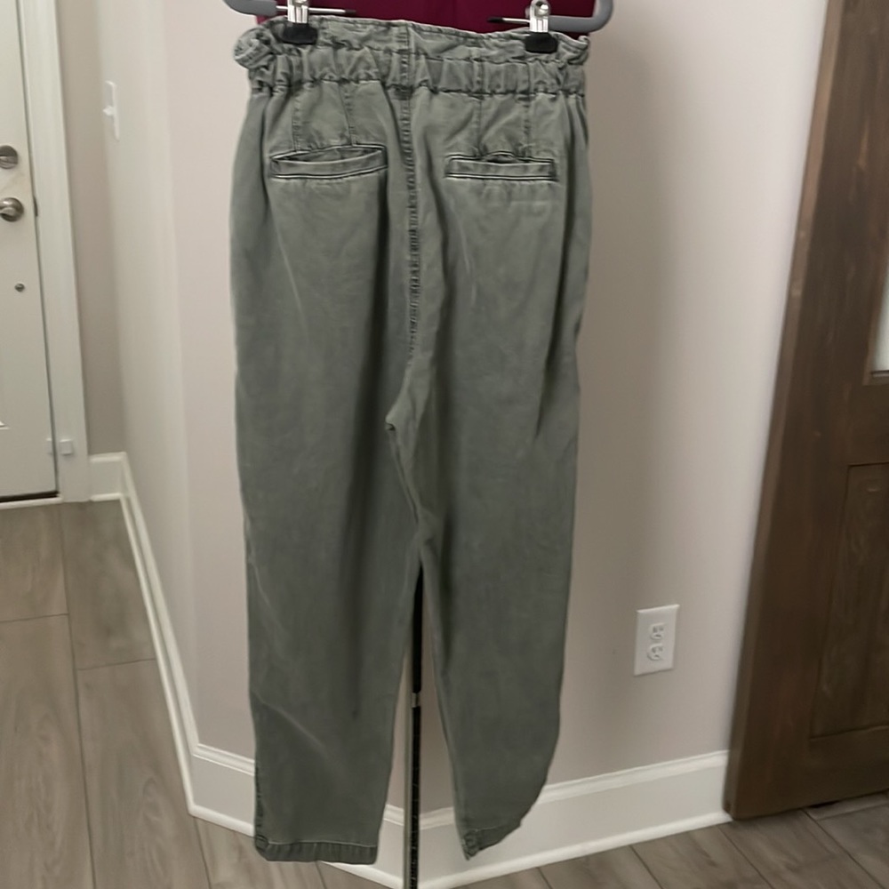 Free People Olive Straight Leg Pants - Picture 4 of 14